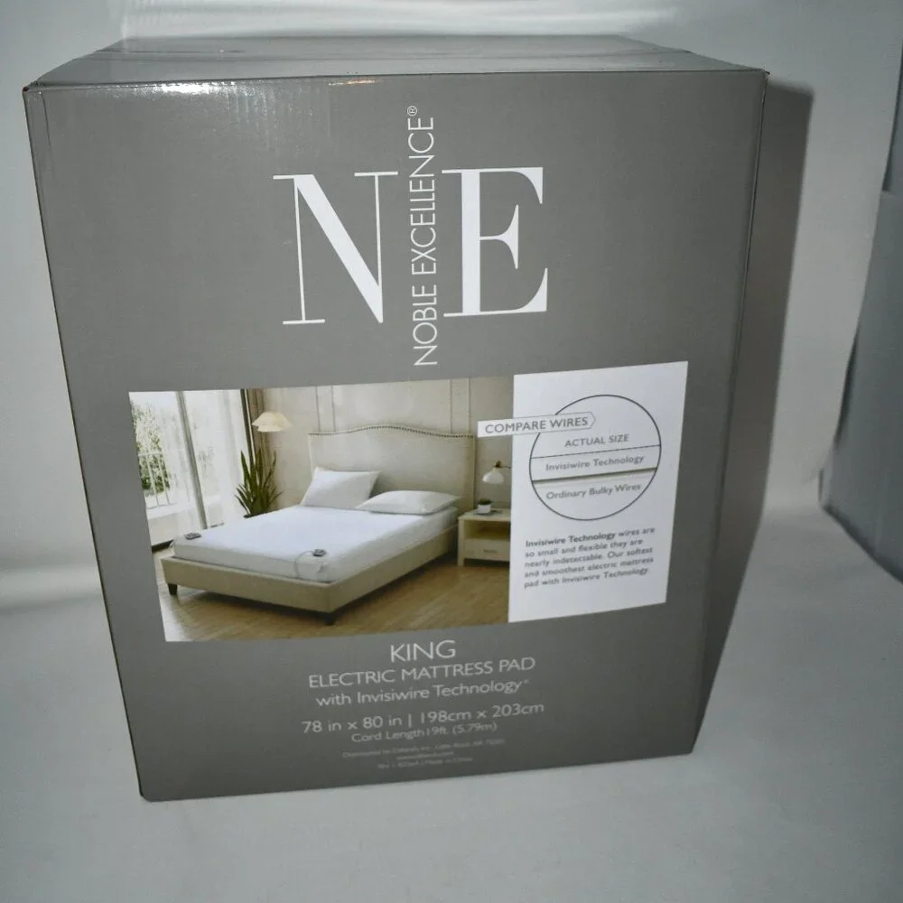 Noble Excellence Electric Mattress Pad with Invisiwire Technology Size: King # N